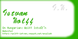 istvan wolff business card